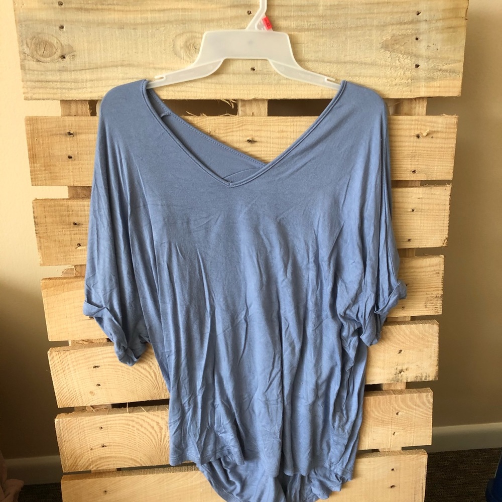 Flowy blue shirt